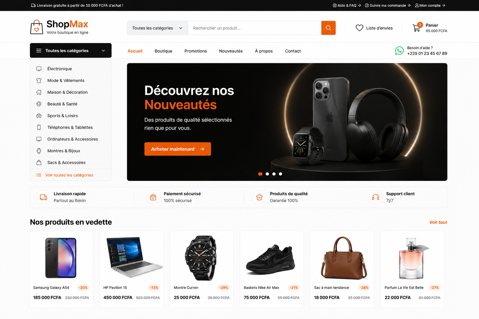 boutique en ligne